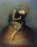 george frederic watts,o.m.,r.a. Hope oil painting artist